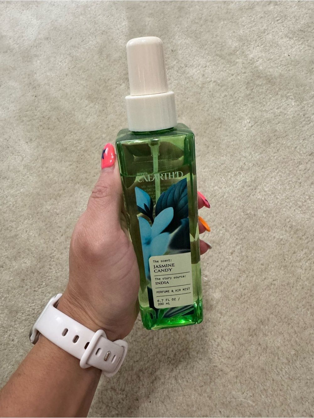 Unearth’d Jasmine Candy Body Mist NEW
